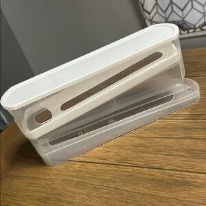 White and Clear Egg dispenser